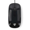 SOURIS OPTIQUE FILAIRE USB ULTRA-MINCE 1000 PPI NOIRE NEDIS