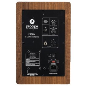 ENCEINTE MONITORING 8'' 100+40 W BI-AMPLIFIEE Couleur WALNUT WOOD PRODIPE