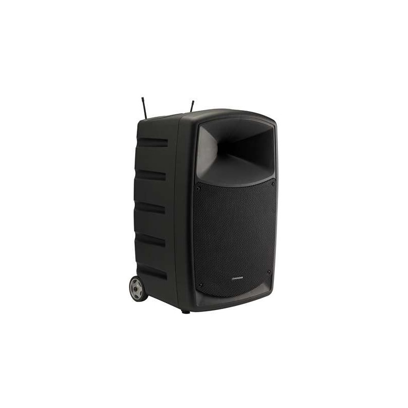 ENCEINTE PORTATIVE SUR BATTERIE 120W +MIXER +2 MICROS +BLUETOOTH AUDIOPHONY