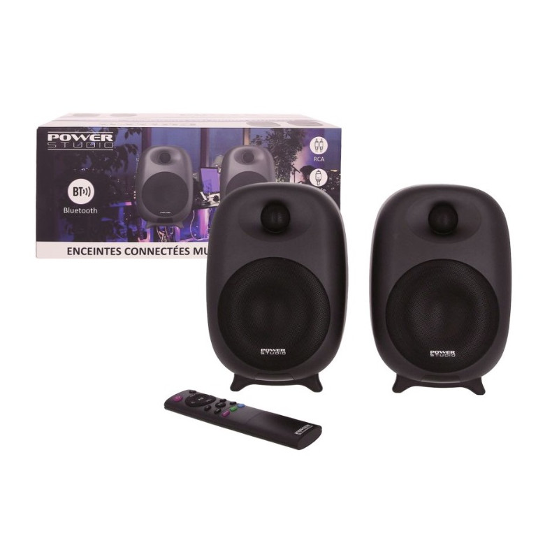 PAIRE ENCEINTE MULTIMEDIA 60W BT NOIRE ENOVA HIFI