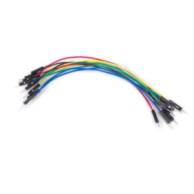 10 CABLES DE RACCORDEMENT 1 BROCHE MALE MALE 15 CM