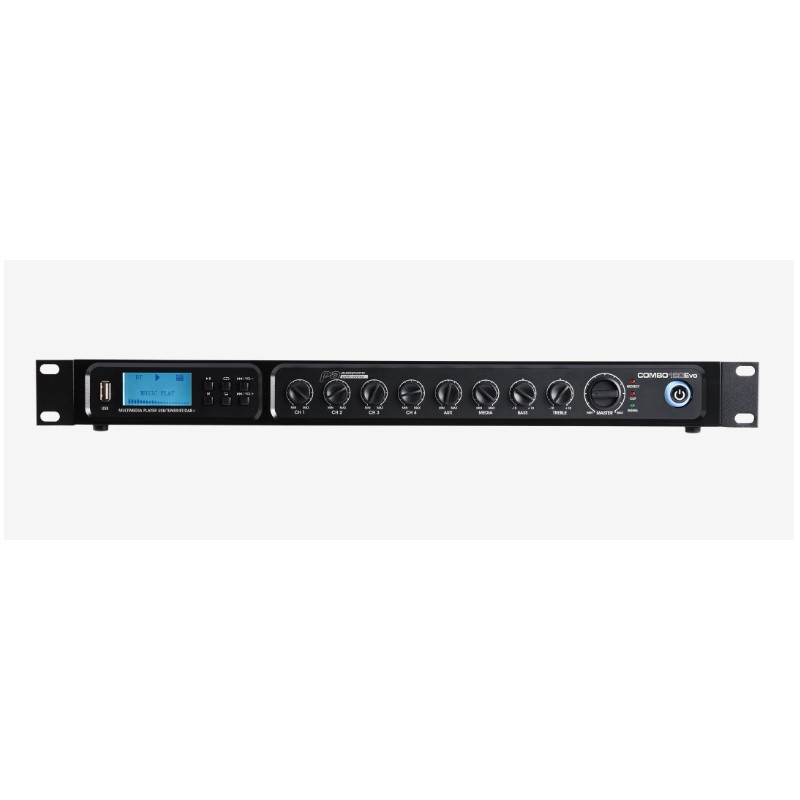 AMPLI MIXEUR 100V 120W USB TUNER FM BT DAB+ AUDIOPHONY