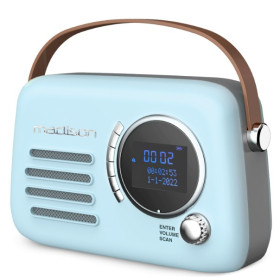 RADIO VINTAGE AUTONOME AVEC BLUETOOTH, FM & DAB30W