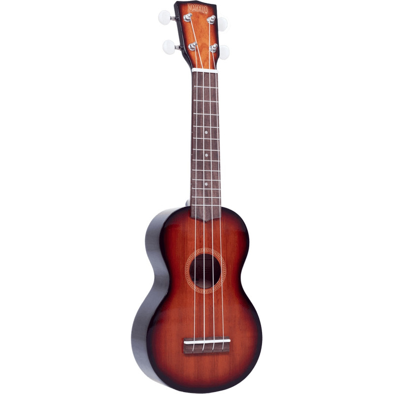 UKULELE SOPRANO SUNBURST BRILLANT + HOUSSE - MAHALO