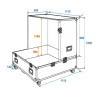 FLIGHT CASE POUR BOULE A FACETTES 100CM ROADINGER