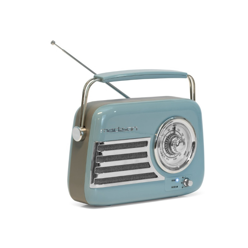 RADIO VINTAGE BT USB FM BLEUE MADISON RADIO VINTAGE BT USB FM BLEUE MADISON
