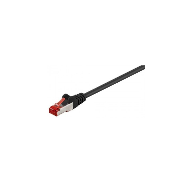 CORDON NOIR RJ45 DROIT BLINDE S/FTP CAT6 EN 2 METRES GOOBAY