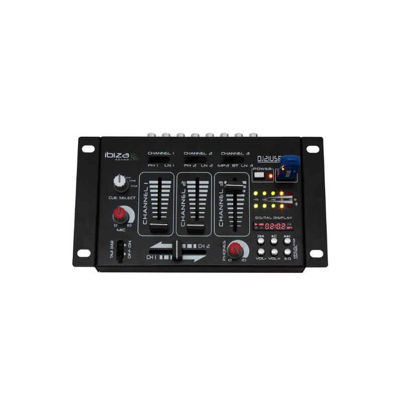 TABLE DE MIXAGE 4 VOIES 7 CANAUX USB BT IBIZA