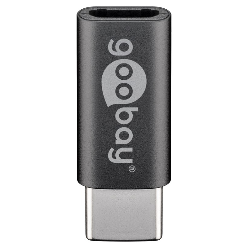 ADAPTATEUR USB C /  USB 2.0 MICRO-B GRIS GOOBAY