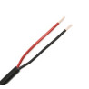 BOBINE 500 METRES CABLE HP ROND NOIR PVC 2X2.50mm² DIAMETRE 7,6mm