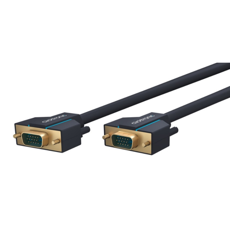 CORDON VGA MALE / VGA MALE 3 METRES CLICKTRONIC CORDON VGA MALE / VGA MALE 3 METRES CLICKTRONIC