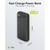 BATTERIE PORTABLE POWERBANK 20 000mAh GOOBAY