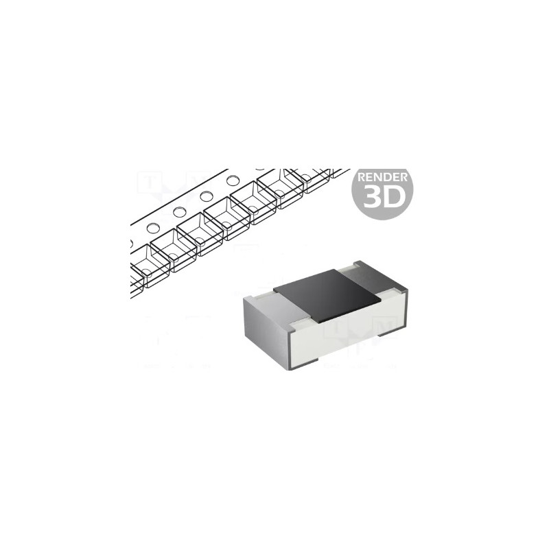 Résistance: thin film de précision 0805 10O 125mW ±1% -55÷155°C