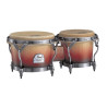BONGOS PEARL FOLKLORIC ELITE 7" & 8.5" - CRIMSON SUNRISE
