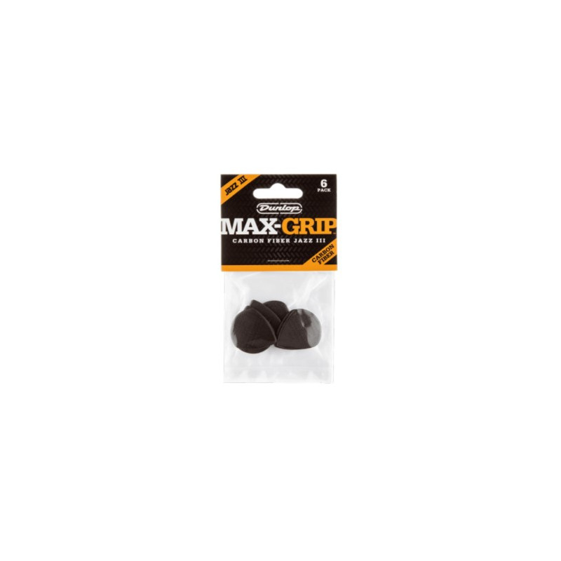 6 MEDIATORS JAZZ III FIBRE DE CARBON
