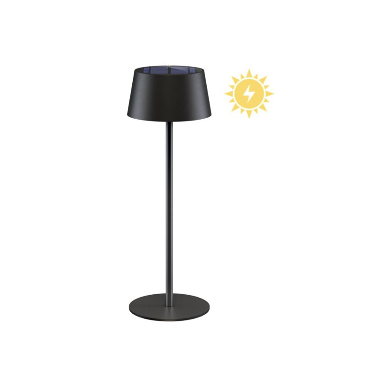 LAMPE DE TABLE LED SOLAIRE BLANC CHAUD NOIR GOOBAY