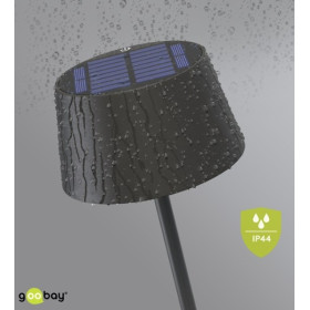 LAMPE DE TABLE LED SOLAIRE BLANC CHAUD NOIR GOOBAY
