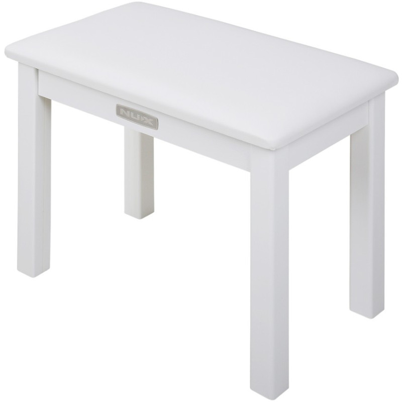 BANQUETTE PIANO BLANCHE EN BOIS NUX  BANQUETTE PIANO BLANCHE EN BOIS NUX