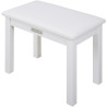 BANQUETTE PIANO BLANCHE EN BOIS NUX  BANQUETTE PIANO BLANCHE EN BOIS NUX