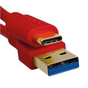 CABLE USB 3.0 C - A 1.5M ROUGE UDG