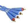 CABLE RCA M/M 1.5M DROIT BLEU UDG