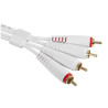 CABLE RCA M/M 1.5M DROIT BLANC UDG