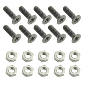 LOT DE 10 VIS M3 X 10mm AVEC ECROU