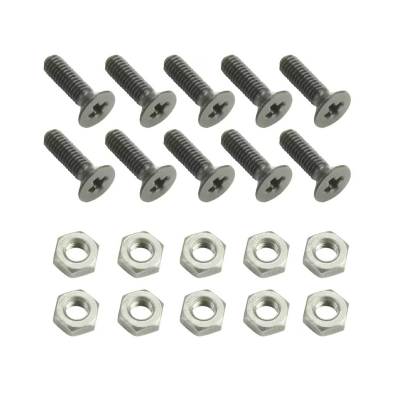 LOT DE 10 VIS M3 X 10mm AVEC ECROU
