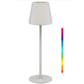 LAMPE LED DE TABLE A LED SANS FIL RGBW BLANCHE