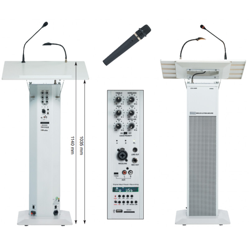 COLONNE PUPITRE AMPLIFIE BLANC RONDSON COLONNE PUPITRE AMPLIFIE BLANC RONDSON