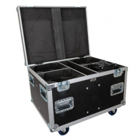 FLIGHT CASE POUR 4 x  LYRES BTX/BTI-BLIZZARD WASH1 JV CASE
