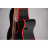 TAKAMINE GF49CE FX CUTAWAY COSMIC BLACK SPARKLE