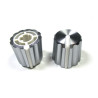 BOUTON DE POTENTIOMETRE ARGENT POUR DJM PIONEER (6080)