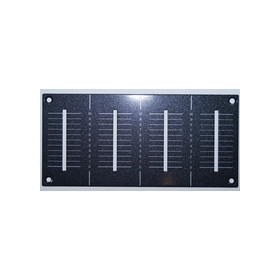 PLAQUE METAL RECTANGULAIRE POUR 4 FADERS SUR DJM-800 PIONEER