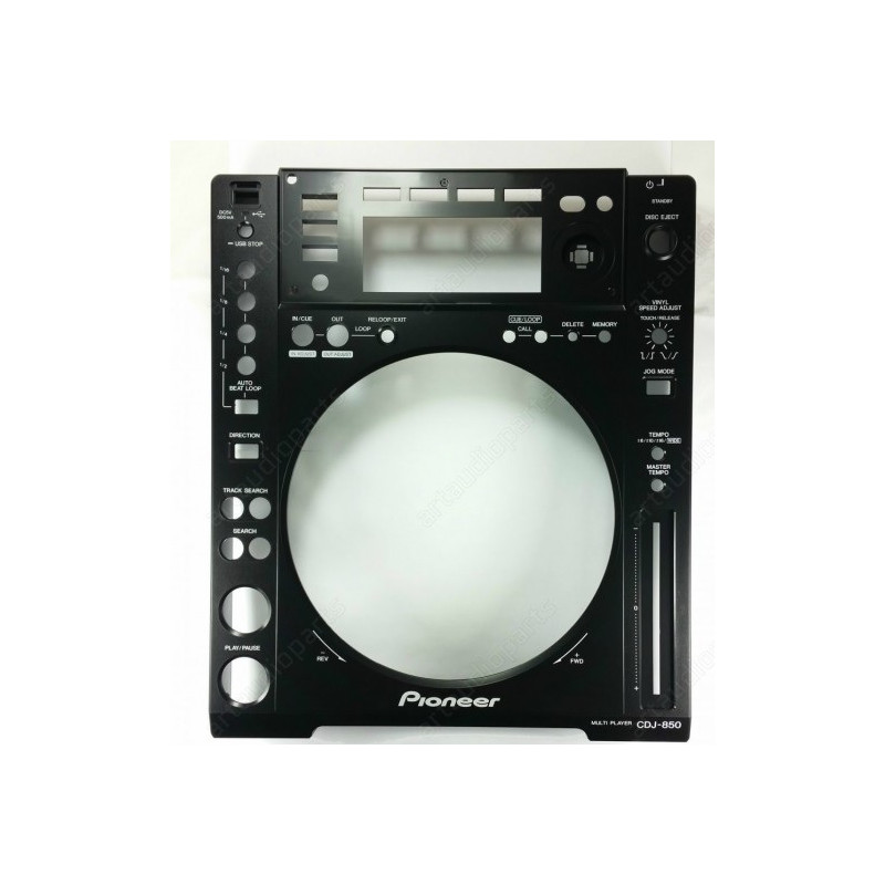 COQUE DE FACADE NOIRE POUR CDJ-850K PIONEER