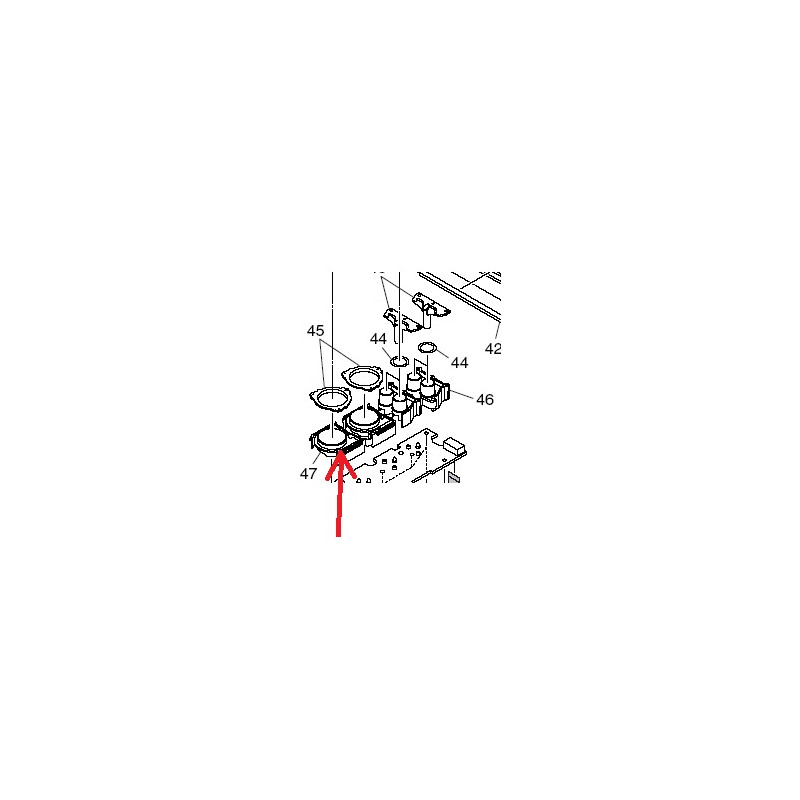 SOCLE PLASTIQUE PLAY / CUE POUR DVJ-X1 PIONEER