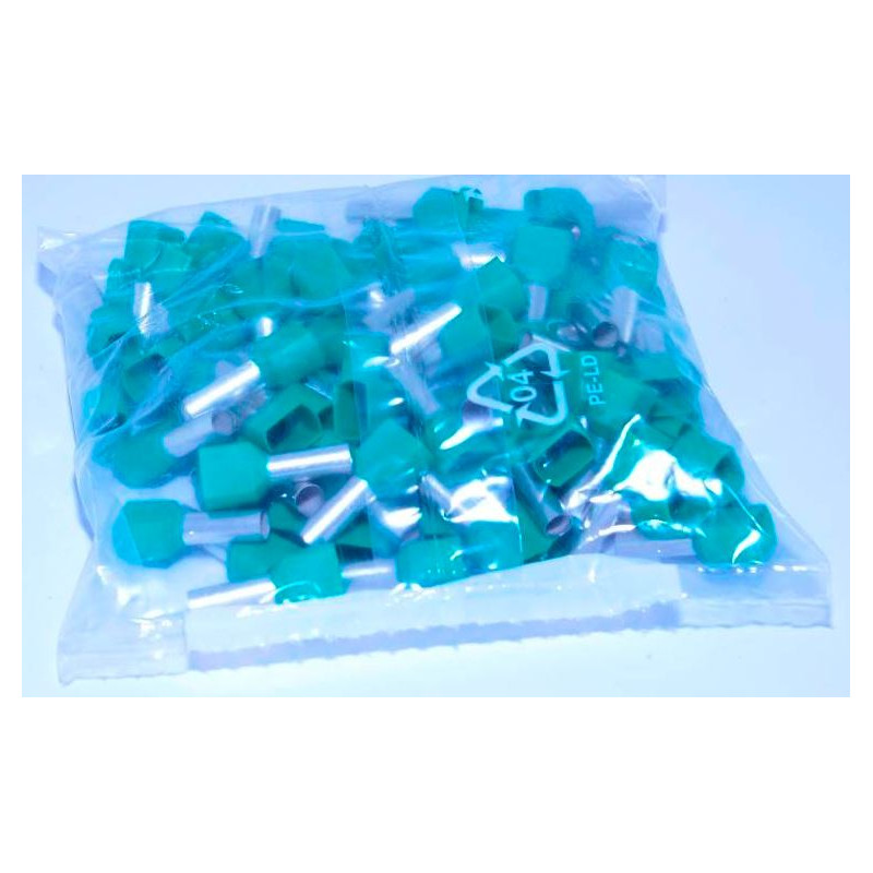 20 EMBOUTS DE CABLAGE VERT 2X6mm² (6080)