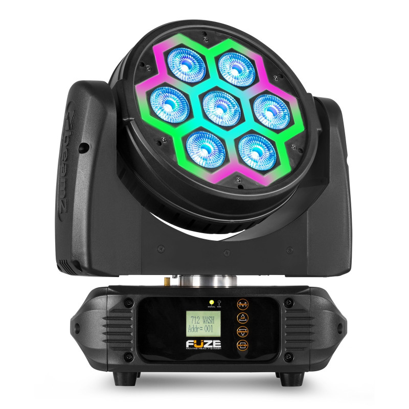 LYRE WASH AVEC EFFET LEDS SMD FUZE 712 BEAM Z 7X12W LYRE WASH AVEC EFFET LEDS SMD FUZE 712 BEAM Z 7X12W