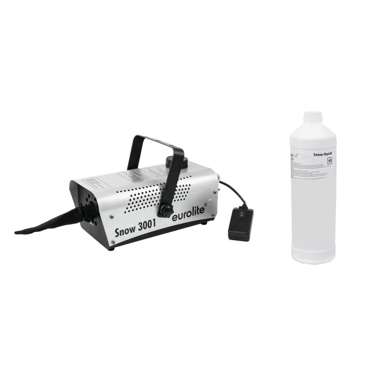 MACHINE A NEIGE EUROLITE SNOW 3001 AVEC BIDON DE 1L