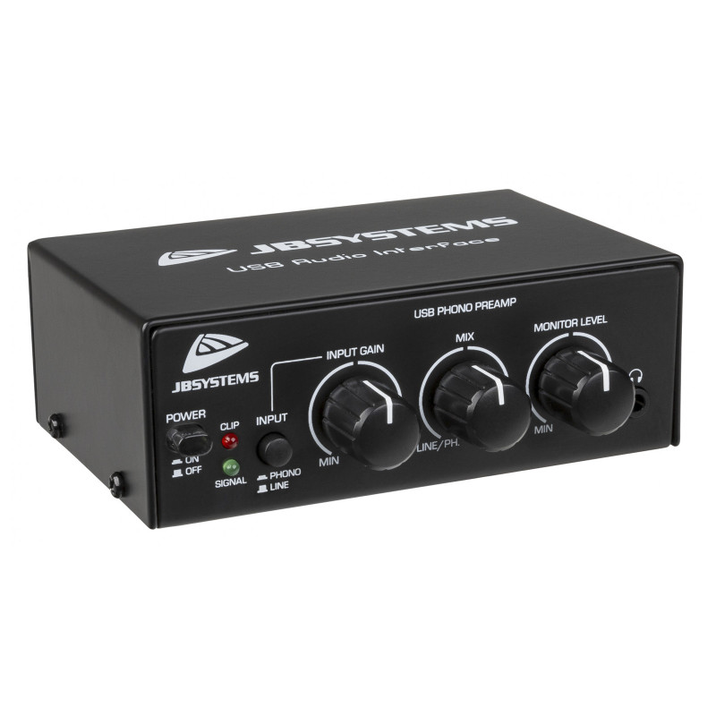 PREAMPLI DE NIVEAU LIGNE PHONO ET INTERFCAE AUDIO JB SYSTEMS