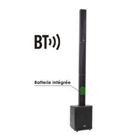 SYSTEME AMPLIFIE COLONNE SUR BATTERIE 400W RMS VORTEX DEFINITIVE AUDIO