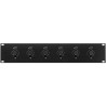 ATTENUATEUR PUBLIC ADRESS 6 VOIES 100W POUR MONTAGE EN RACK 19'' MONACOR