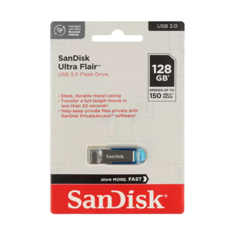 PENDRIVE USB 3.0 128GB ULTRA FLAIR SANDISK