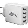CHARGEUR MULTIPORT USB-A BLANC GOOBAY