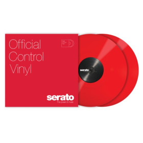 PAIRE DE VINYLES ROUGES SERATO