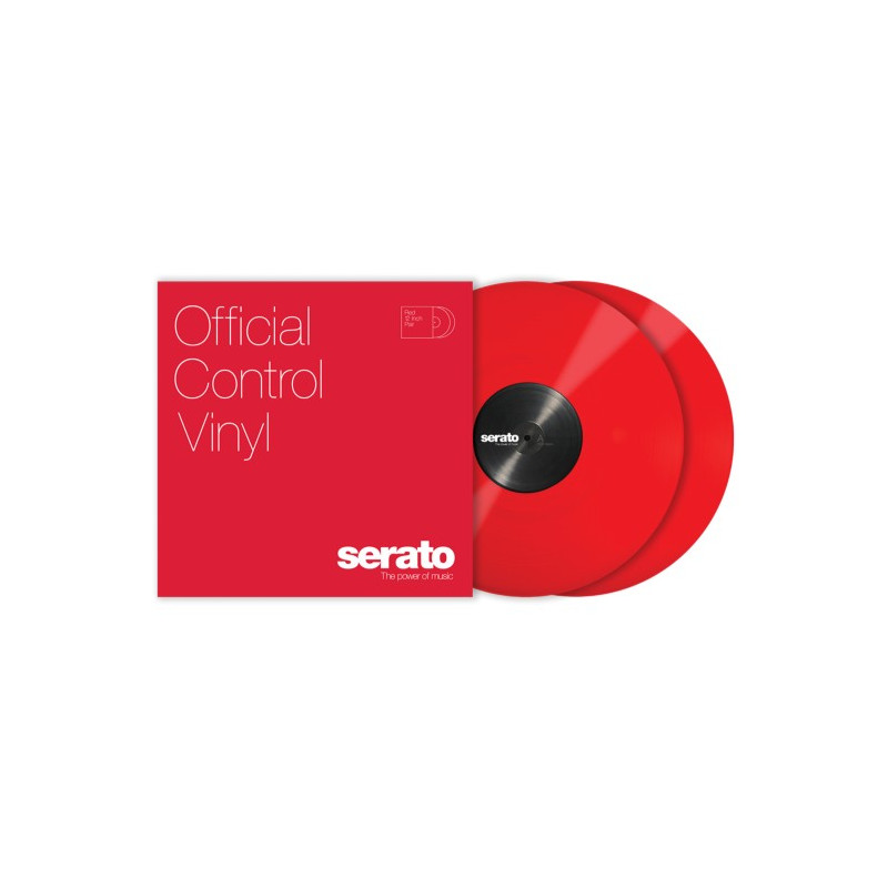 PAIRE DE VINYLES ROUGES SERATO