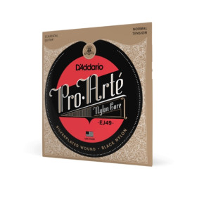 JEU CORDES NORMAL PRO-ARTE BLACK NYLON D'ADDARIO