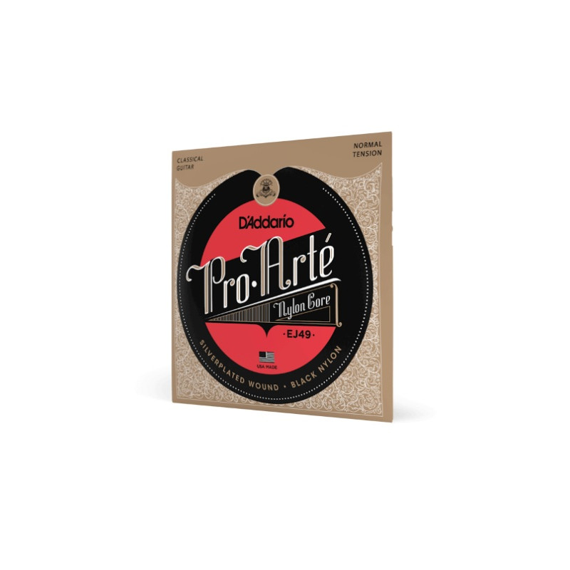 JEU CORDES NORMAL PRO-ARTE BLACK NYLON D'ADDARIO
