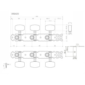 GOTOH® MÉCANIQUES CLASSIQUE 35G450-FG