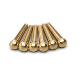 6 CHEVILLES GUITARE ACOUSTIQUE 5mm LAITON HOSCO